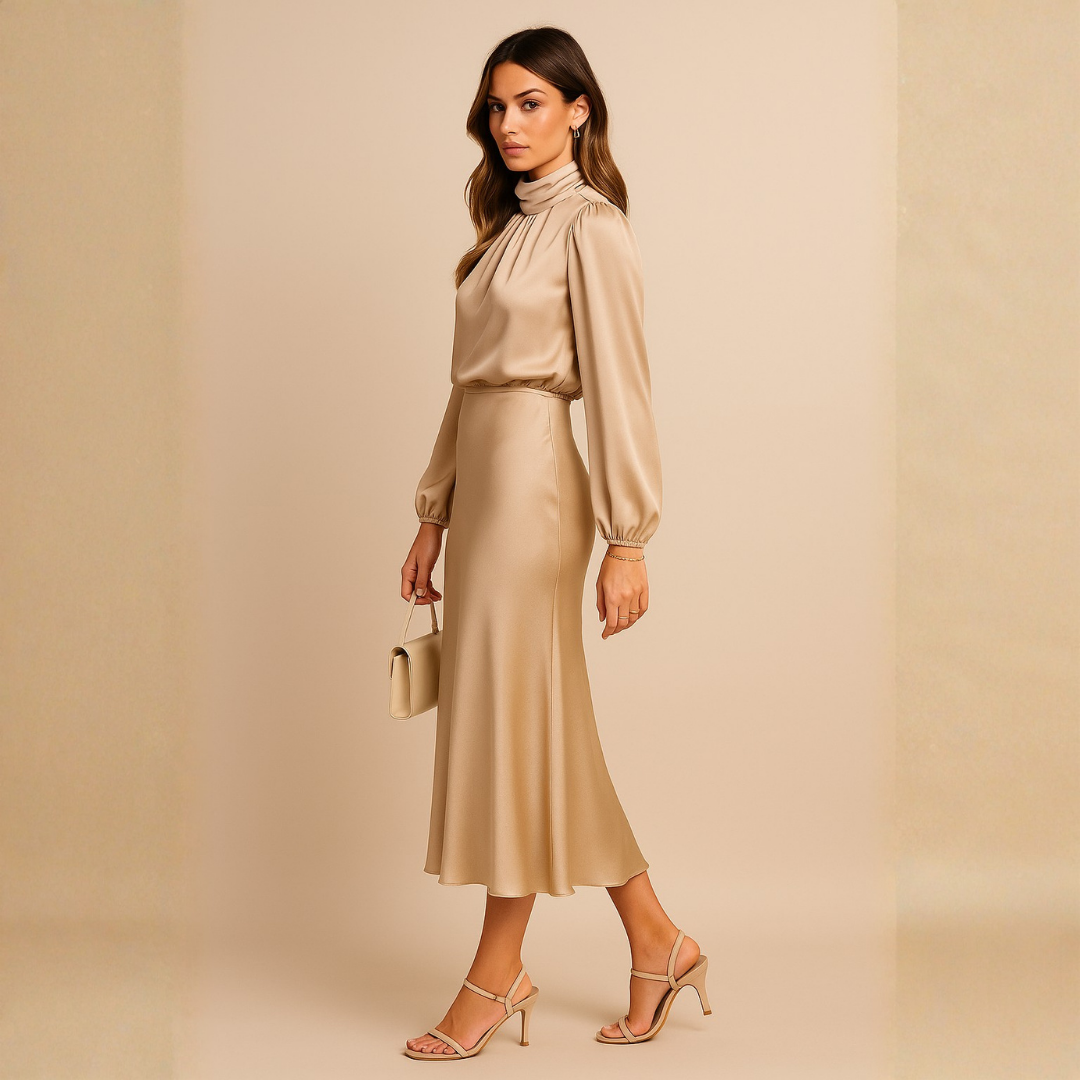 Veronica |  Elegant Midi Dress