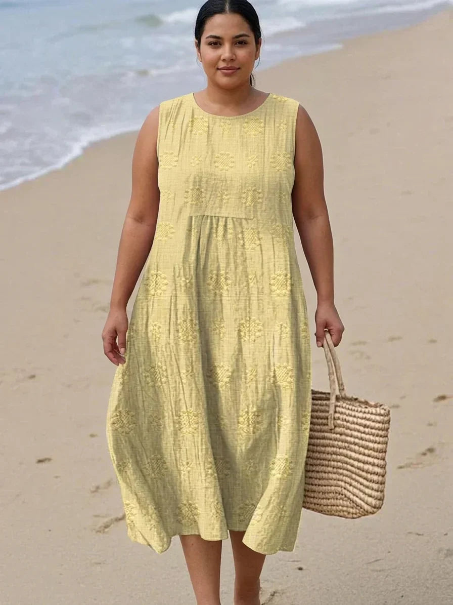 WILHELMINA | SLEEVELESS MIDI DRESS