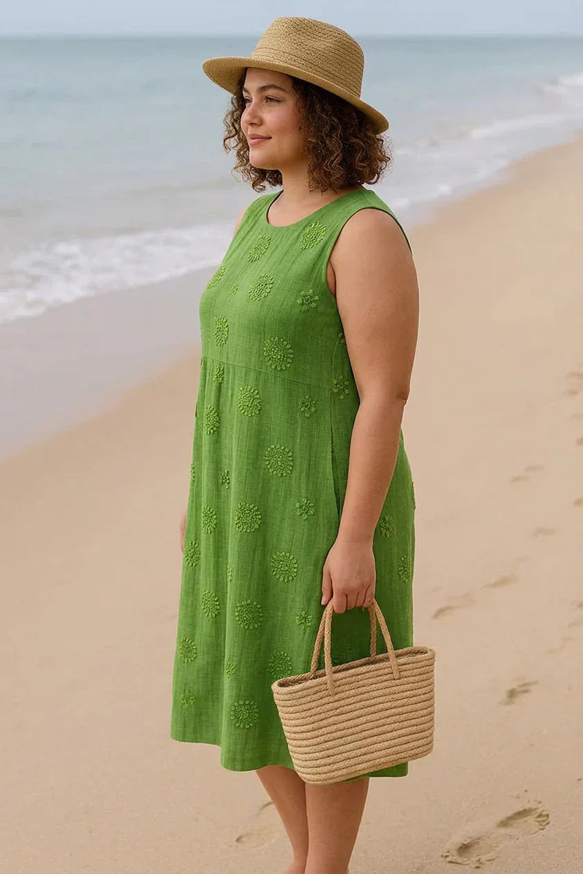 WILHELMINA | SLEEVELESS MIDI DRESS