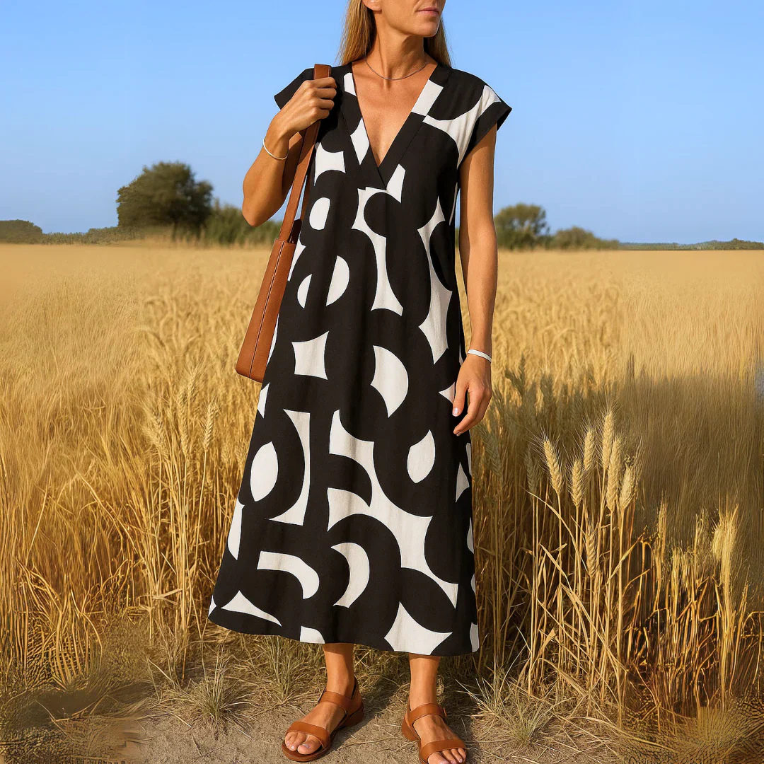 Gloria | Elegant Cutwork Maxi Dress