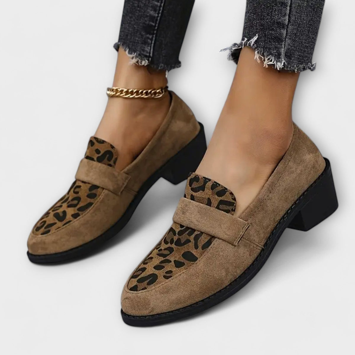 Aurora - Elegant Women's Shoes with Leopard Print