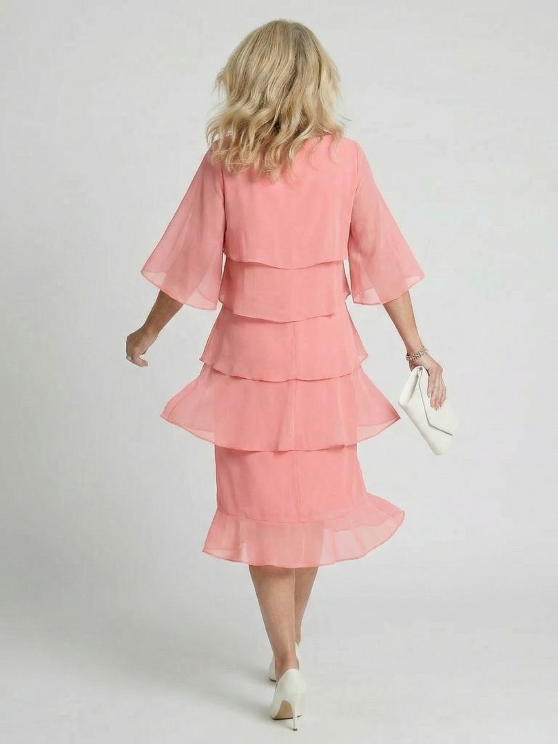 Emma | Layered Tier Midi Dress