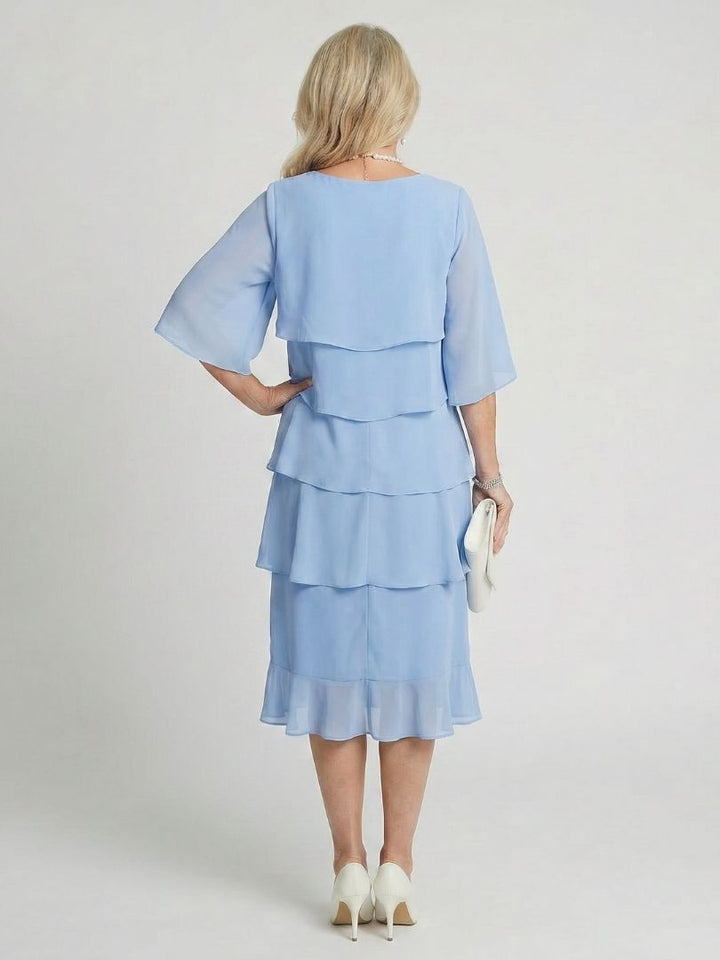 Emma | Layered Tier Midi Dress