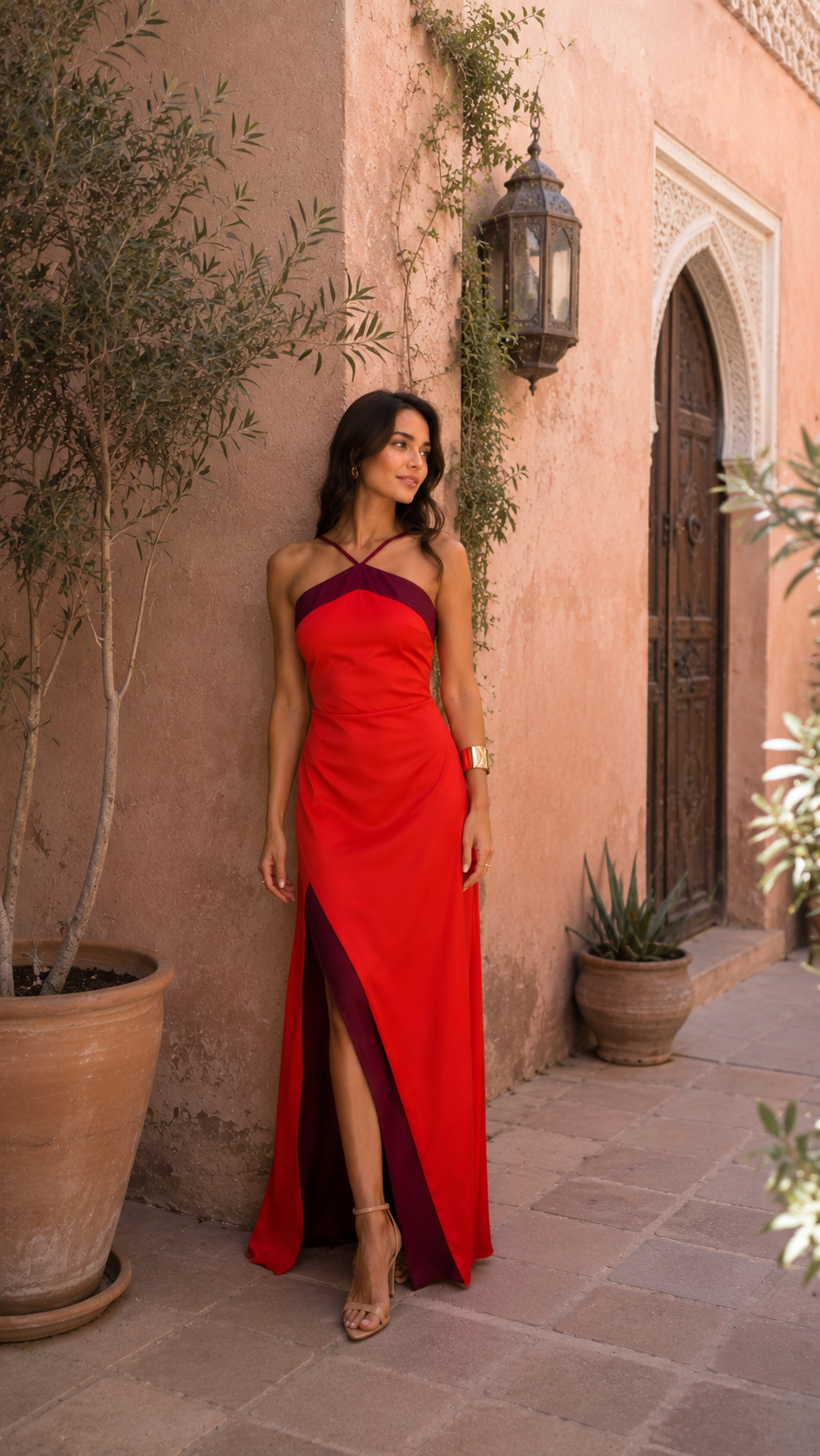 Oasis Dress in Red