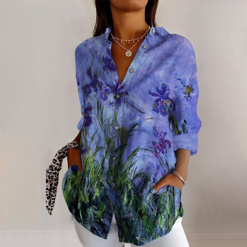 Anja | Spring Print Blouse