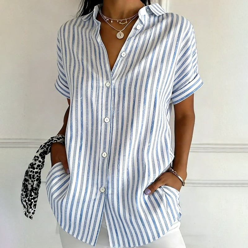 Anna | Casual Striped Blouse