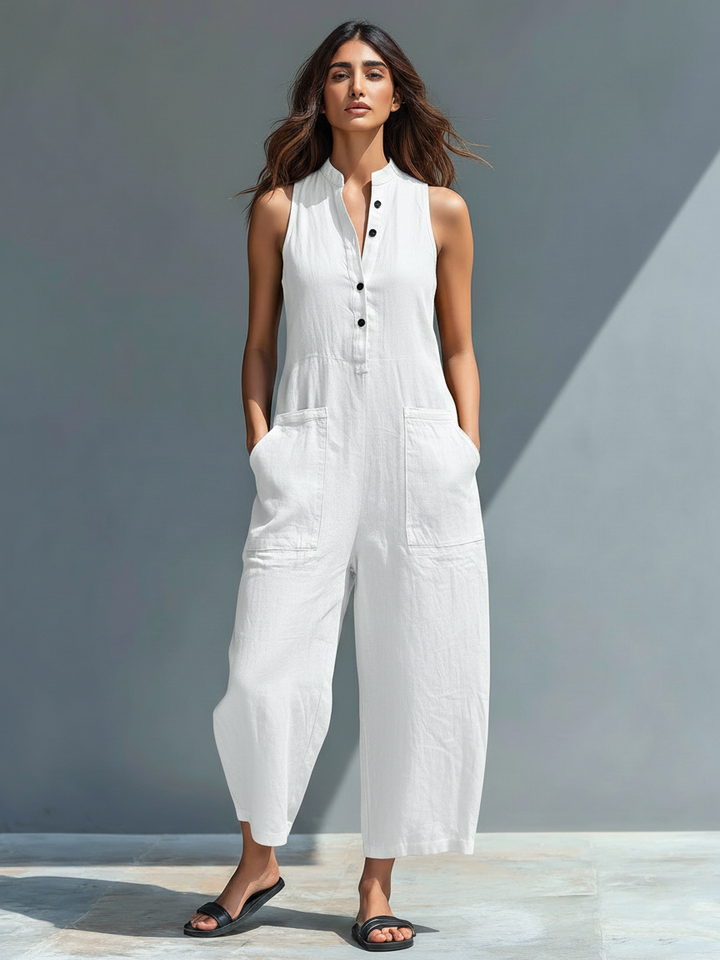 Vittoria | Minimalist Black Jumpsuit