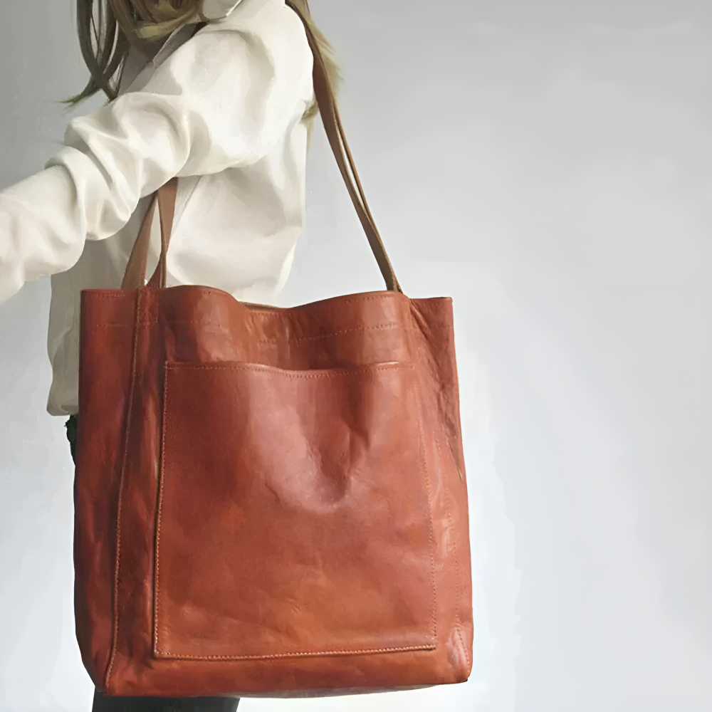 Juana | Minimalist Leather Tote Bag