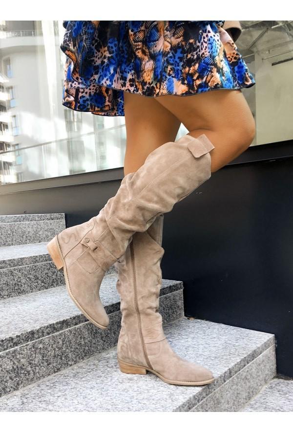 Zavira | Elegant, warm suede boots for women