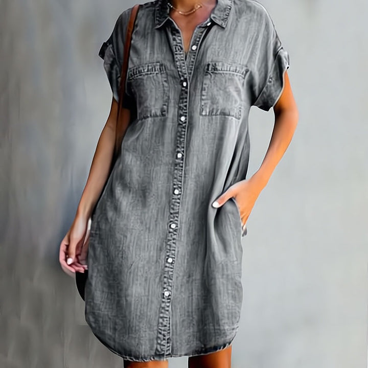 Helen | Button-Down Shirt Dress