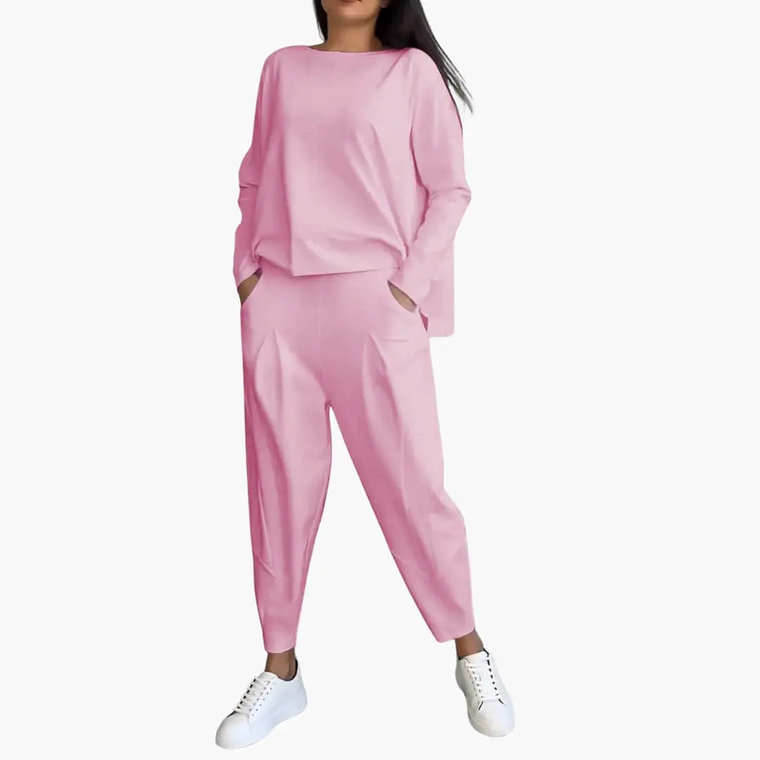 Thea | Round Neck Two-Piece Set