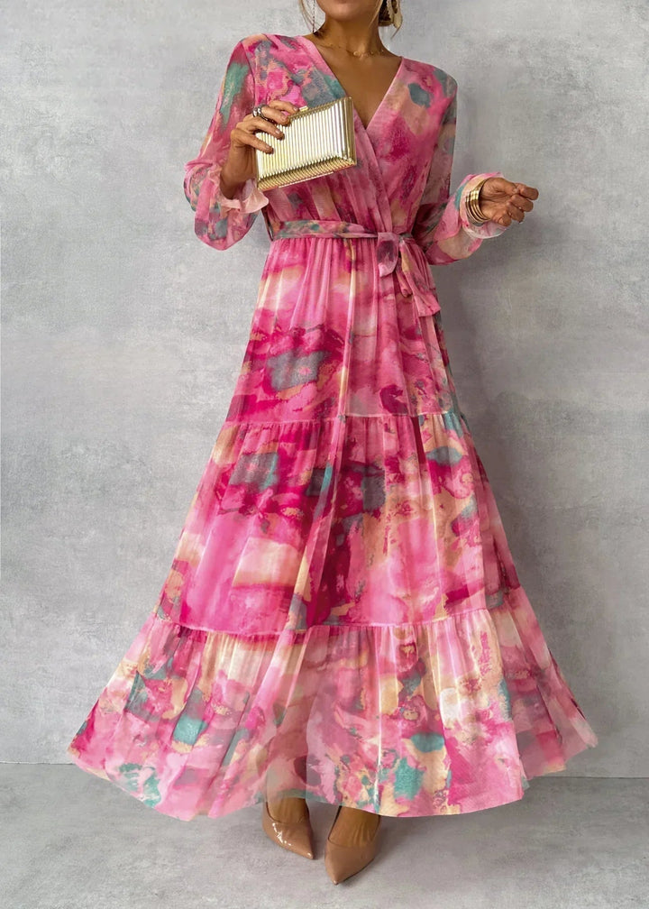 Hazel™ | Floral Print Wrap Dress