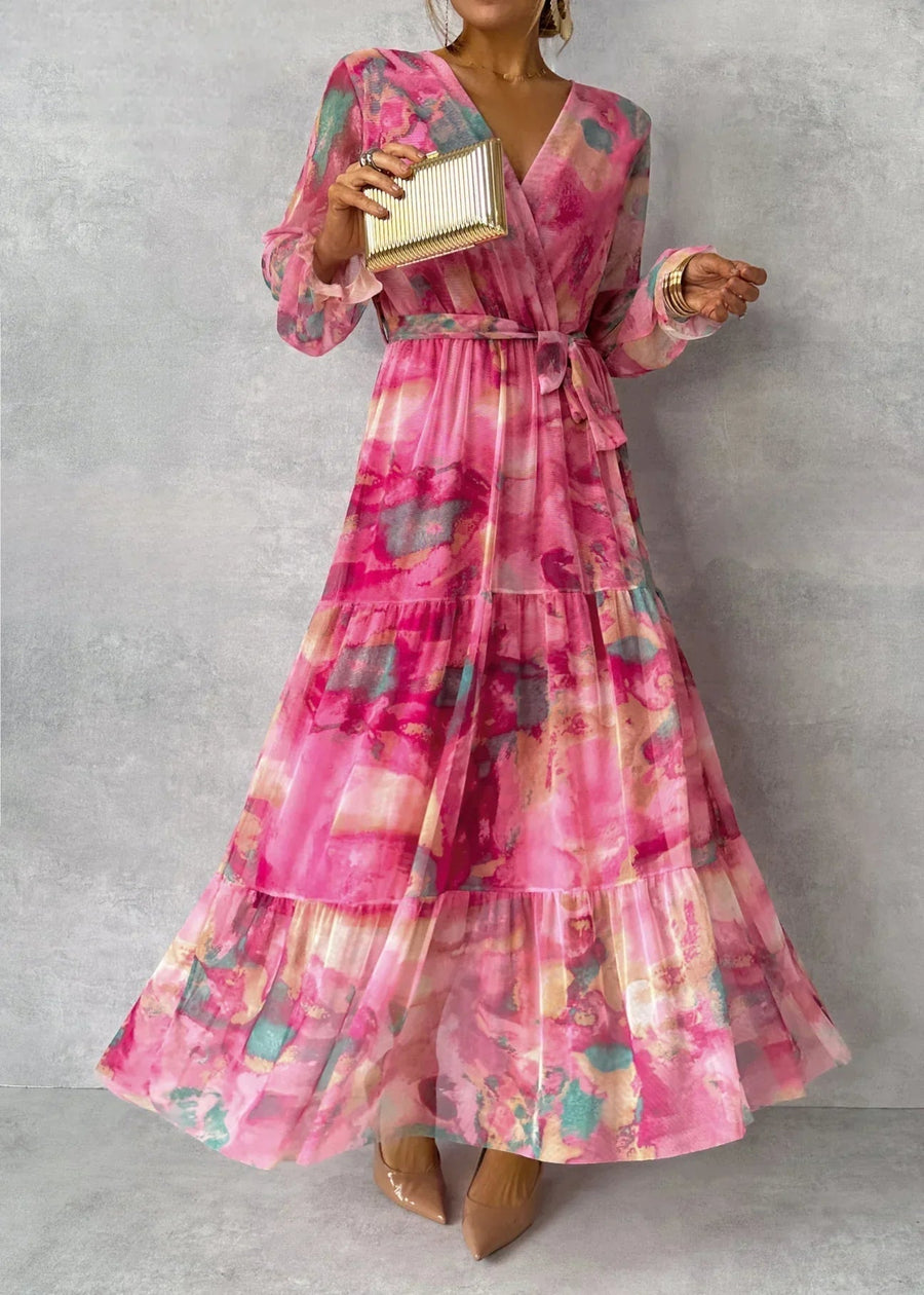 Hazel™ | Floral Print Wrap Dress