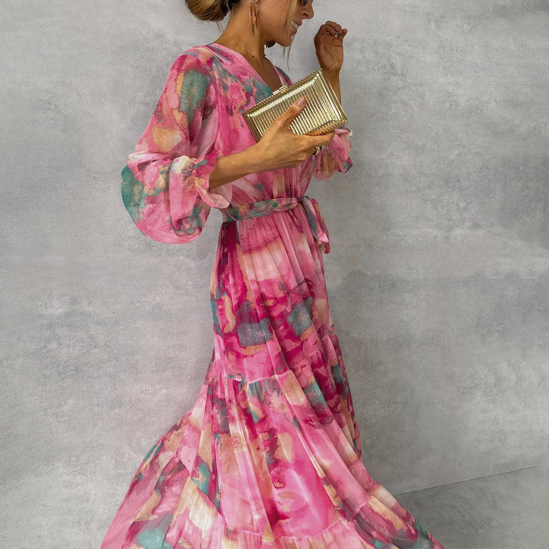 Hazel™ | Floral Print Wrap Dress