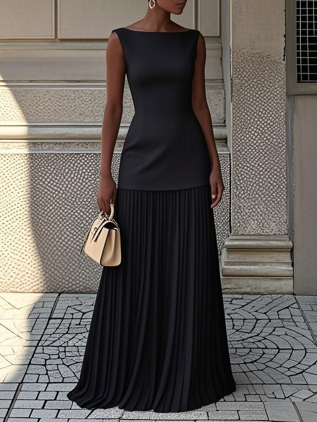 Kara | Pleated Maxi Dress
