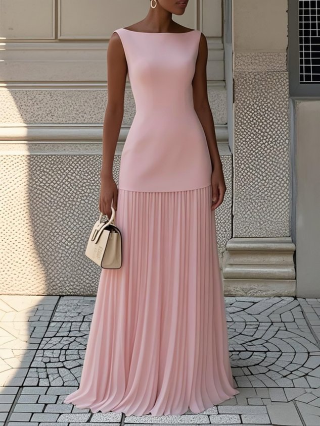 Kara | Pleated Maxi Dress