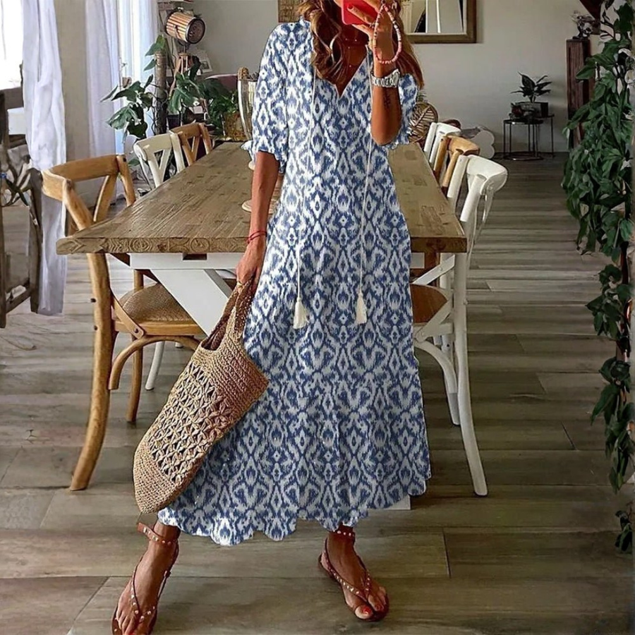 Luna | Bohemian Style Casual Midi Dress
