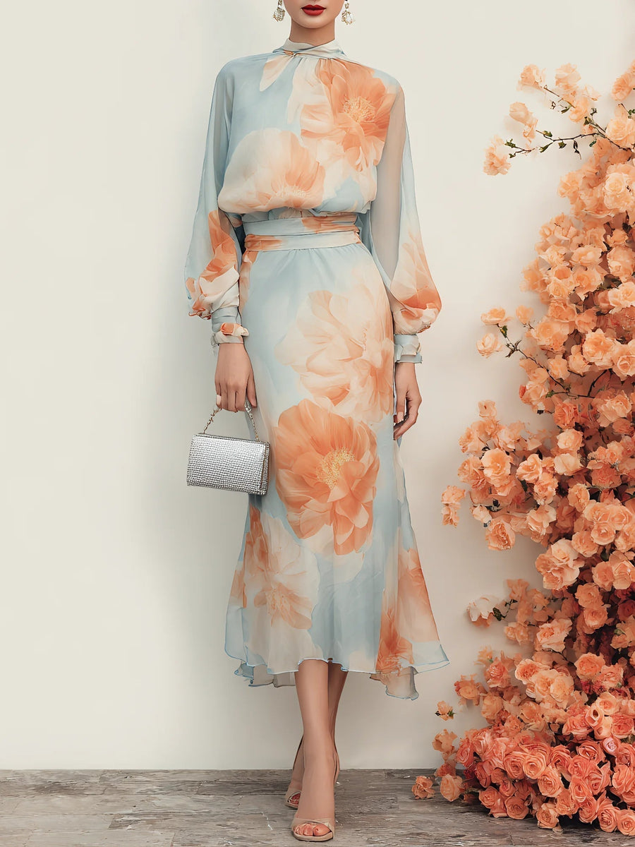 Monica | Two-Piece Set with A-Line Skirt