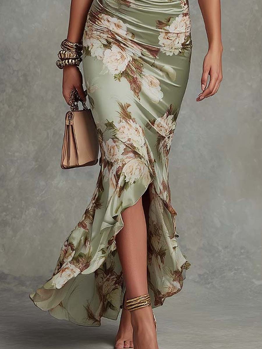 ANASTELLE | Satin Maxi