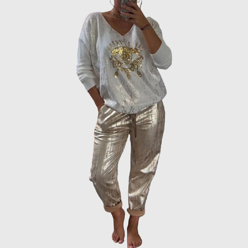 Arlise - Chic Casual Two-Piece Ensemble
