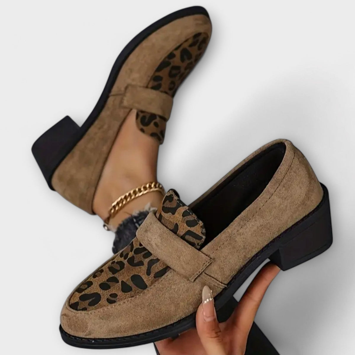 Aurora - Elegant Women's Shoes with Leopard Print