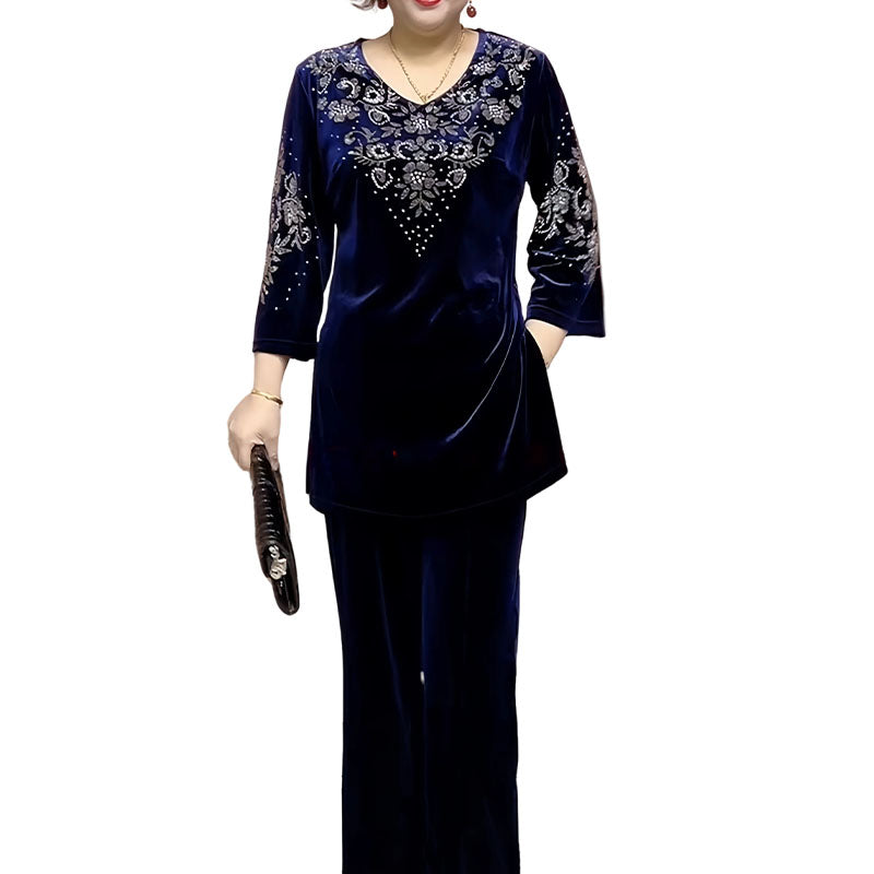 Elvire - Elegant Two-Piece Velvet Set
