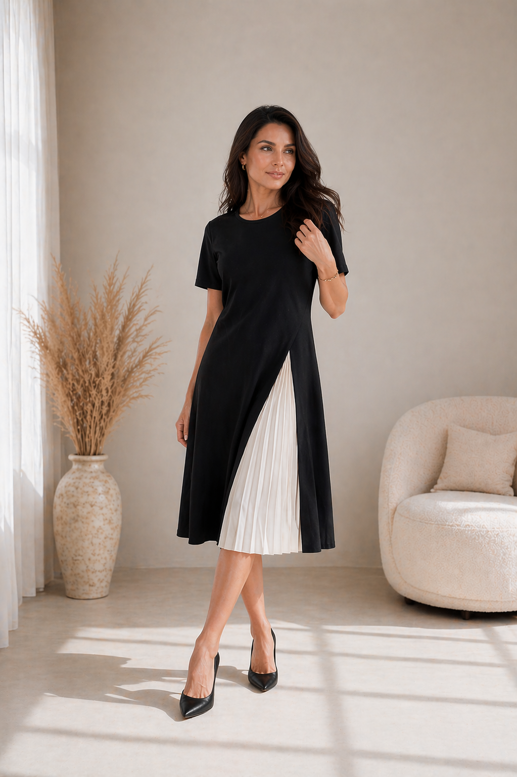 MONIKA | Pleated Midi
