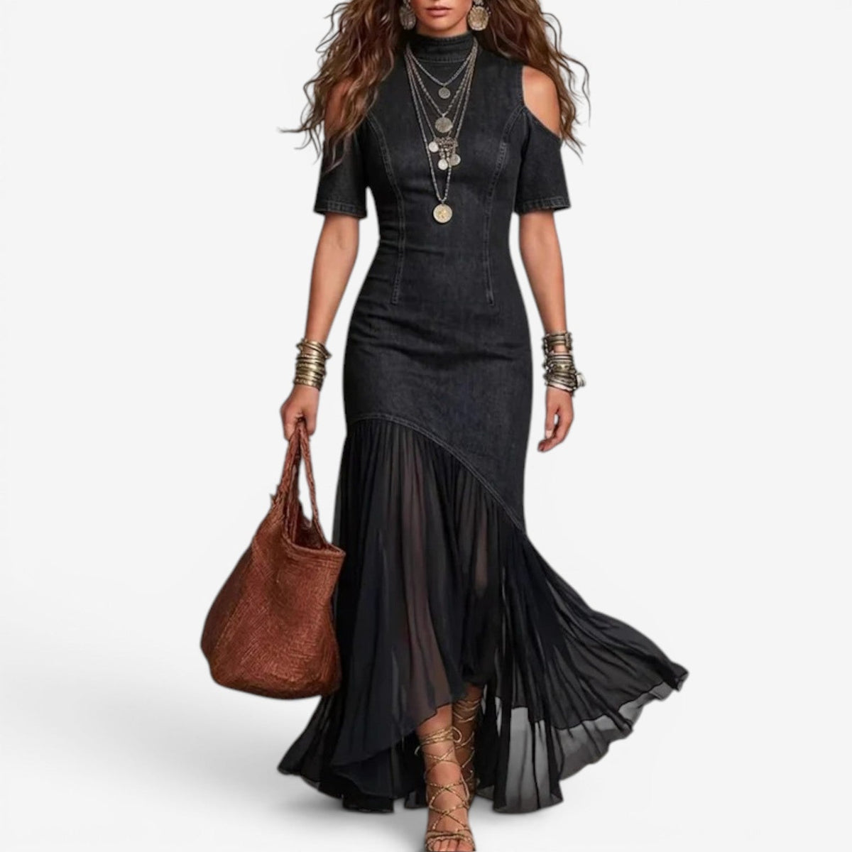 Pietra - Long Denim Dress