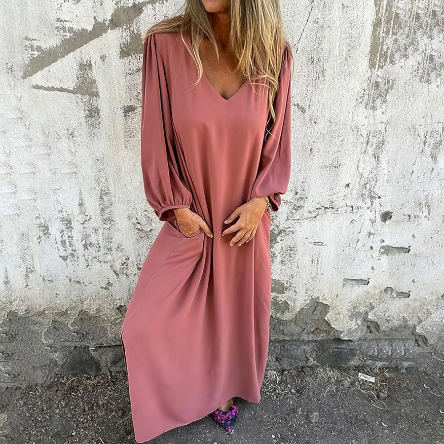 Katrina | Long Boho Dress with Pockets
