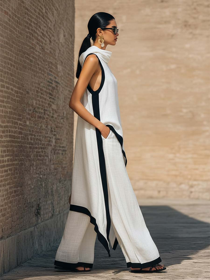 Marisol | Sleeveless Top & Wide-Leg Pants Two-Piece Set