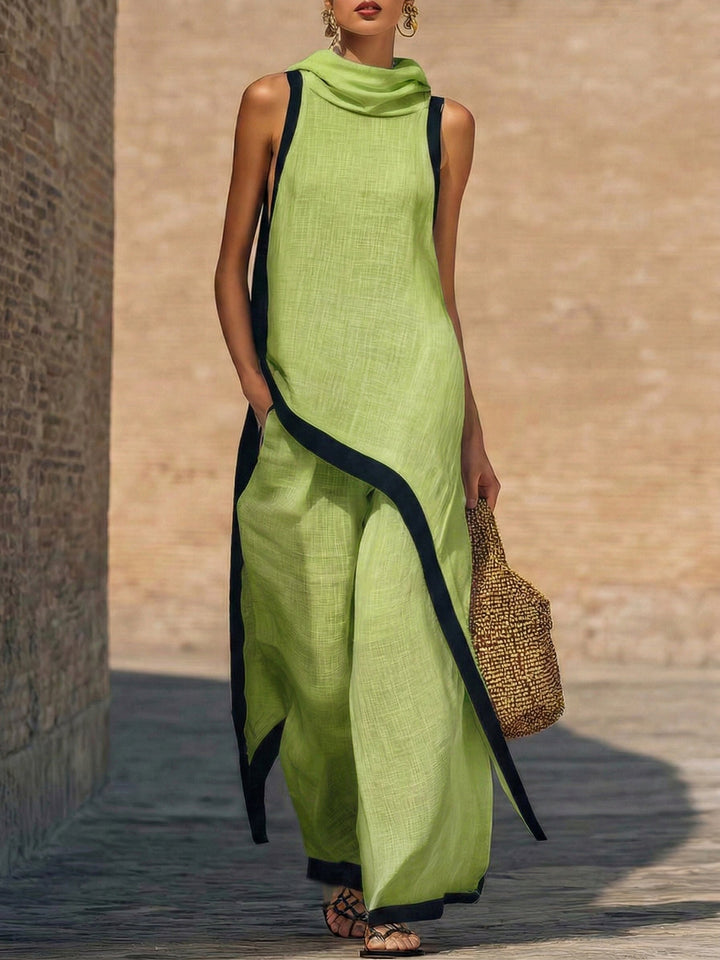 Marisol | Sleeveless Top & Wide-Leg Pants Two-Piece Set