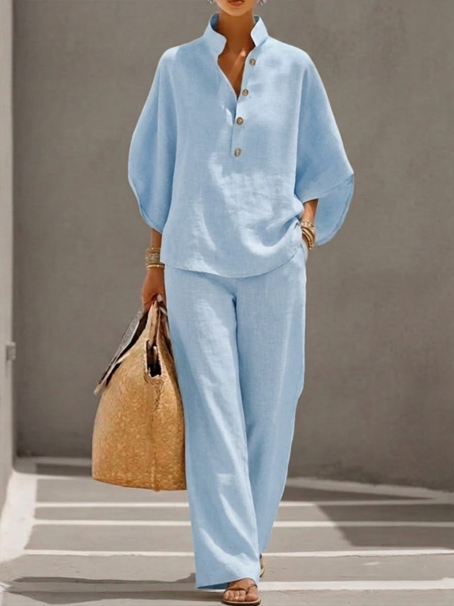 Eszter™ | Batwing Wide-Leg Set