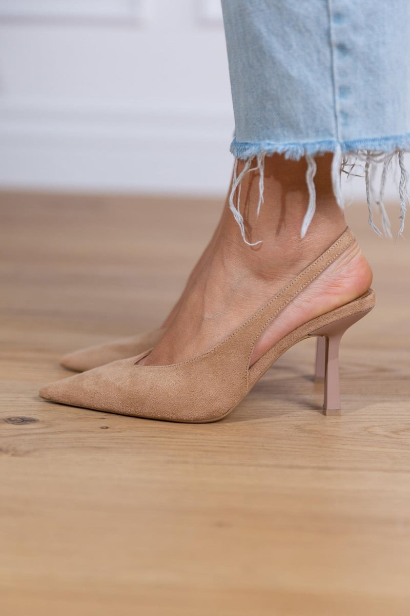 Marlena™ | Low Heel Shoes in Nude Color