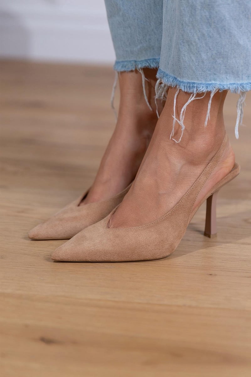 Marlena™ | Low Heel Shoes in Nude Color