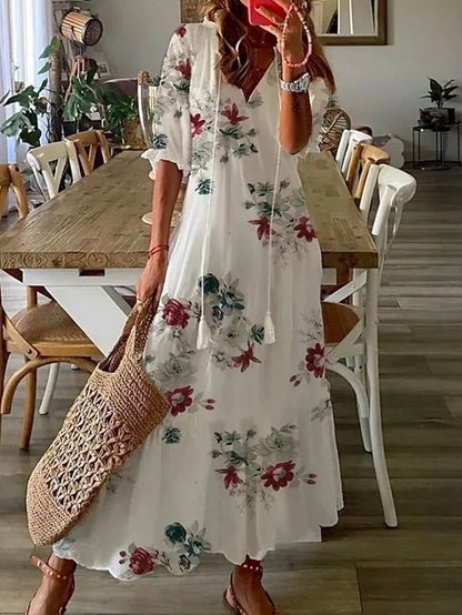 Luna | Bohemian Style Casual Midi Dress